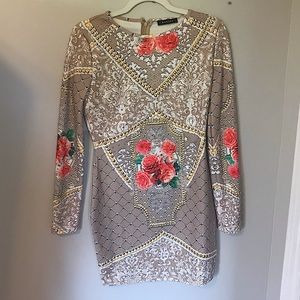 Banjul Floral Rhinestone MiniDress